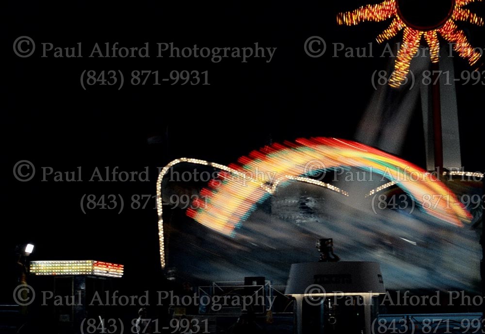 county fair, ferris wheel, merry go round, misc, night