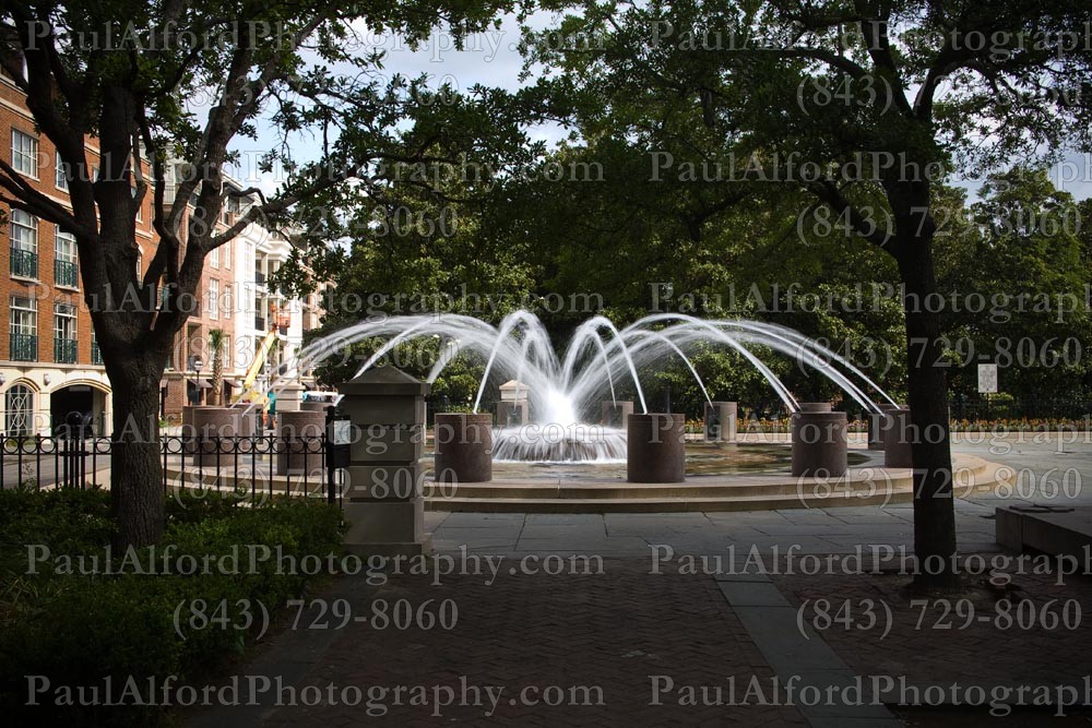 Charleston SC, Lowcountry, fountain, waterfront park