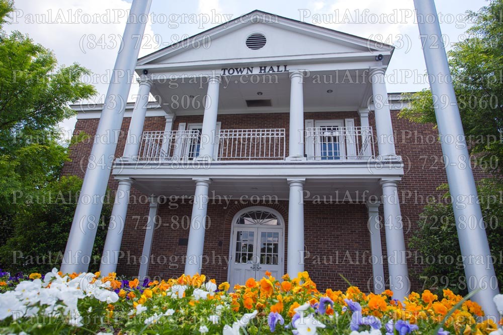 Summerville SC, city streets, town hall