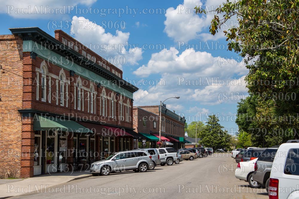Summerville SC, cars, city streets, trees