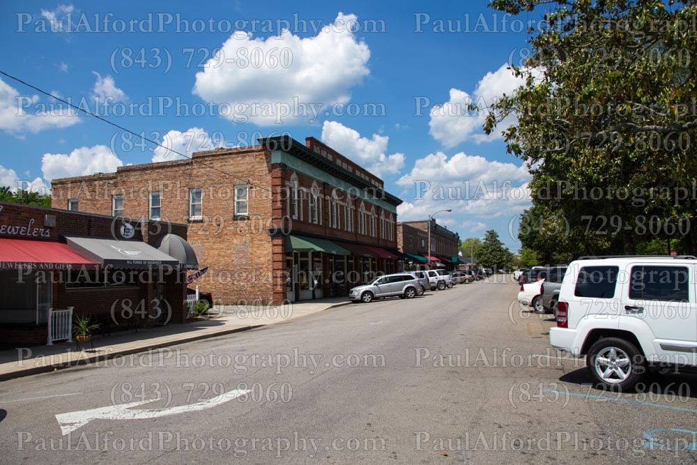 Summerville SC, cars, city streets, trees