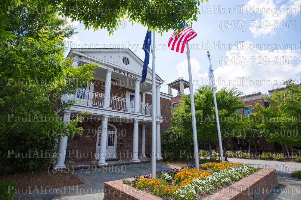 Summerville SC, city streets, town hall
