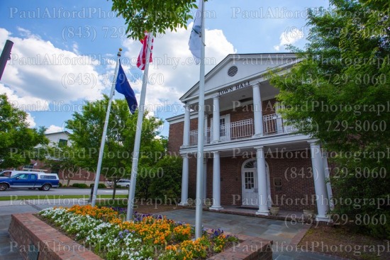 Summerville SC, city streets, town hall